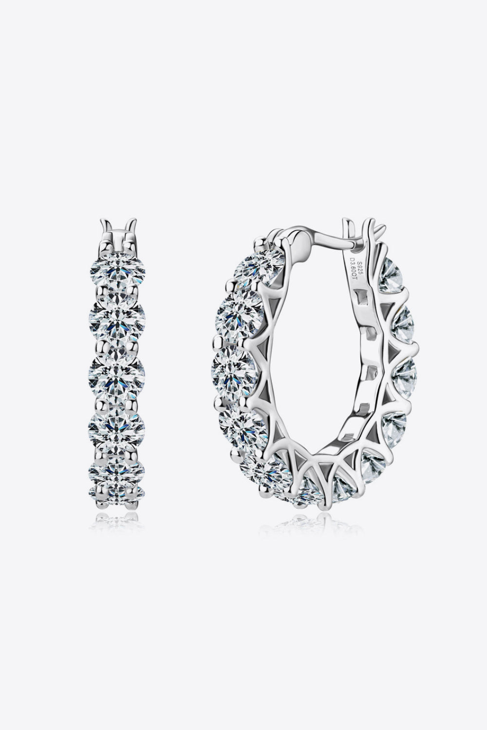 Kellie 7.2 Carat Moissanite 925 Sterling Silver Earrings