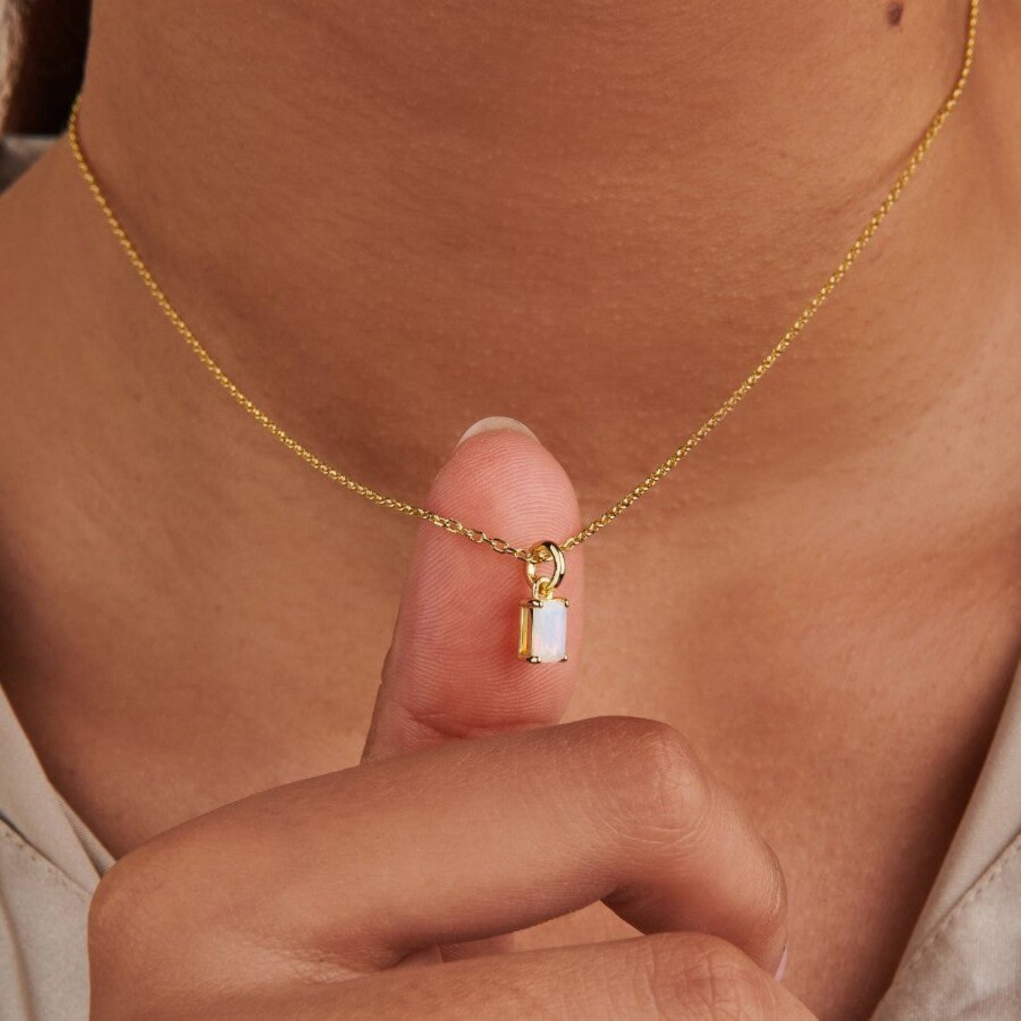 Celestial Spark Titanium Steel Inlaid Zircon Pendant Necklace
