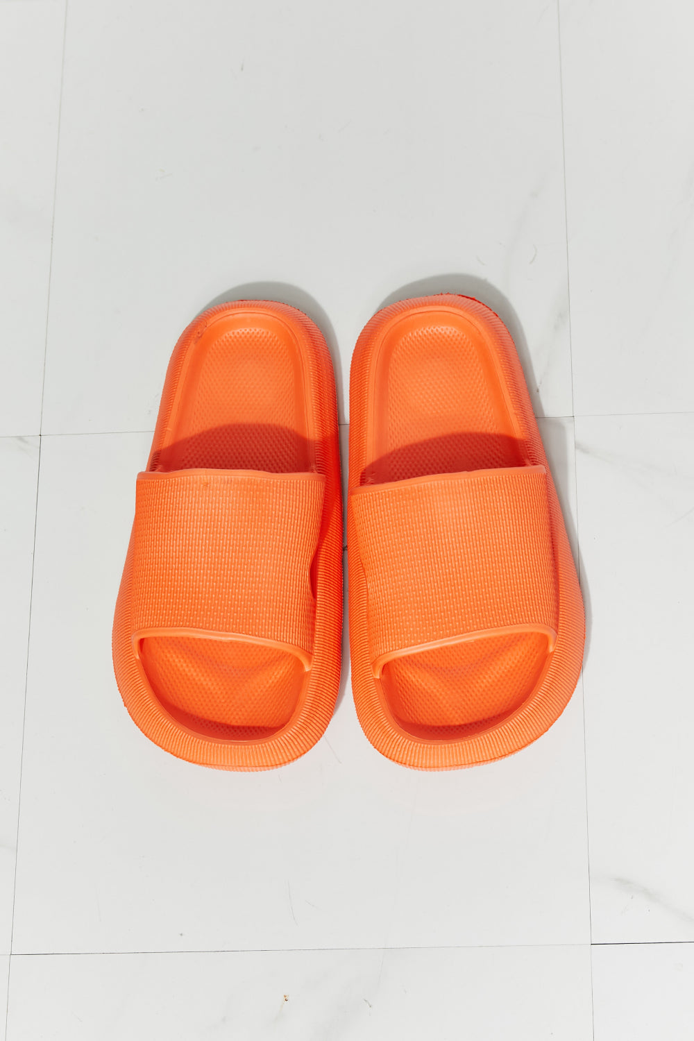 Orange Open Toe Slide