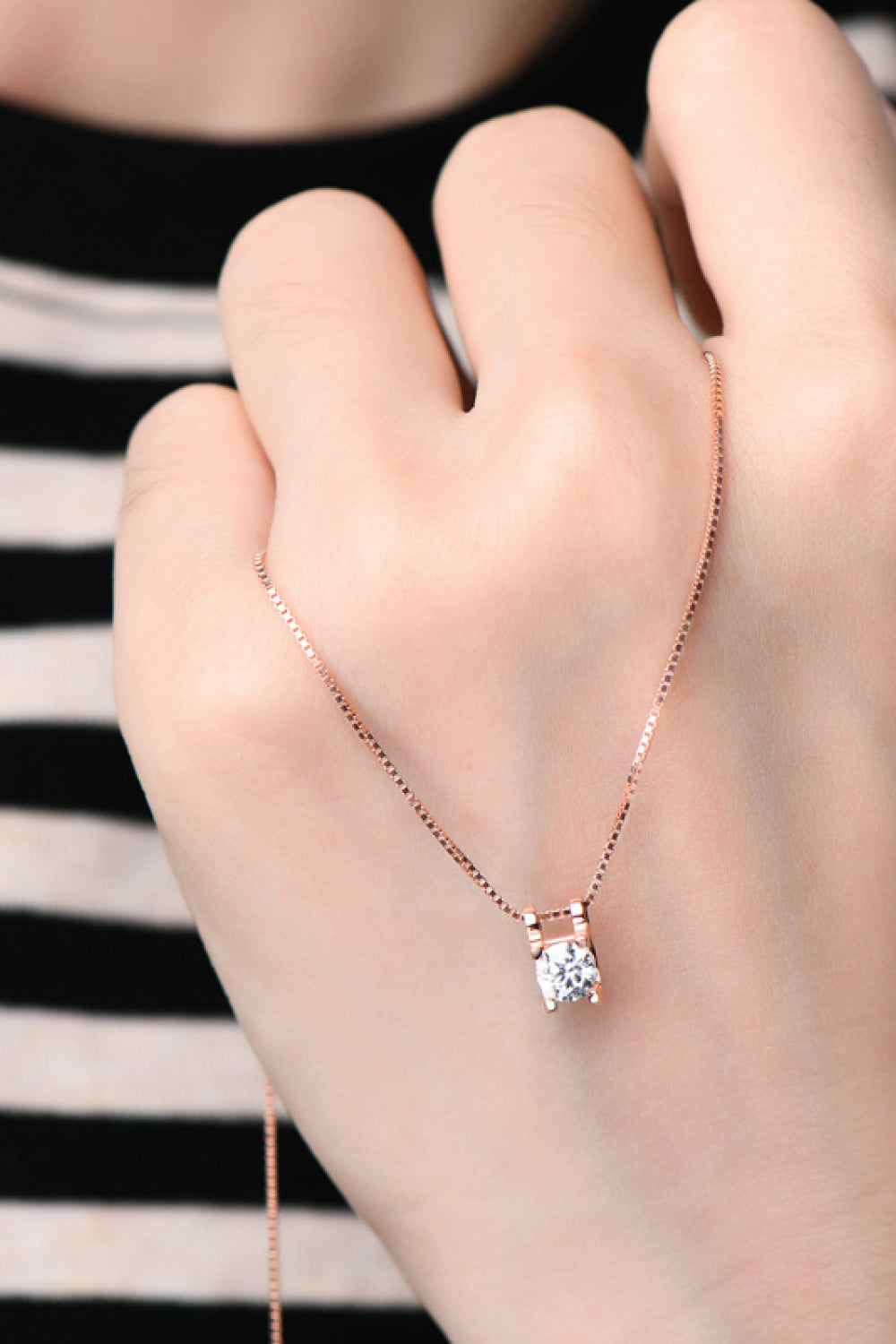 "The Stunner" Moissanite 925 Sterling Silver Necklace