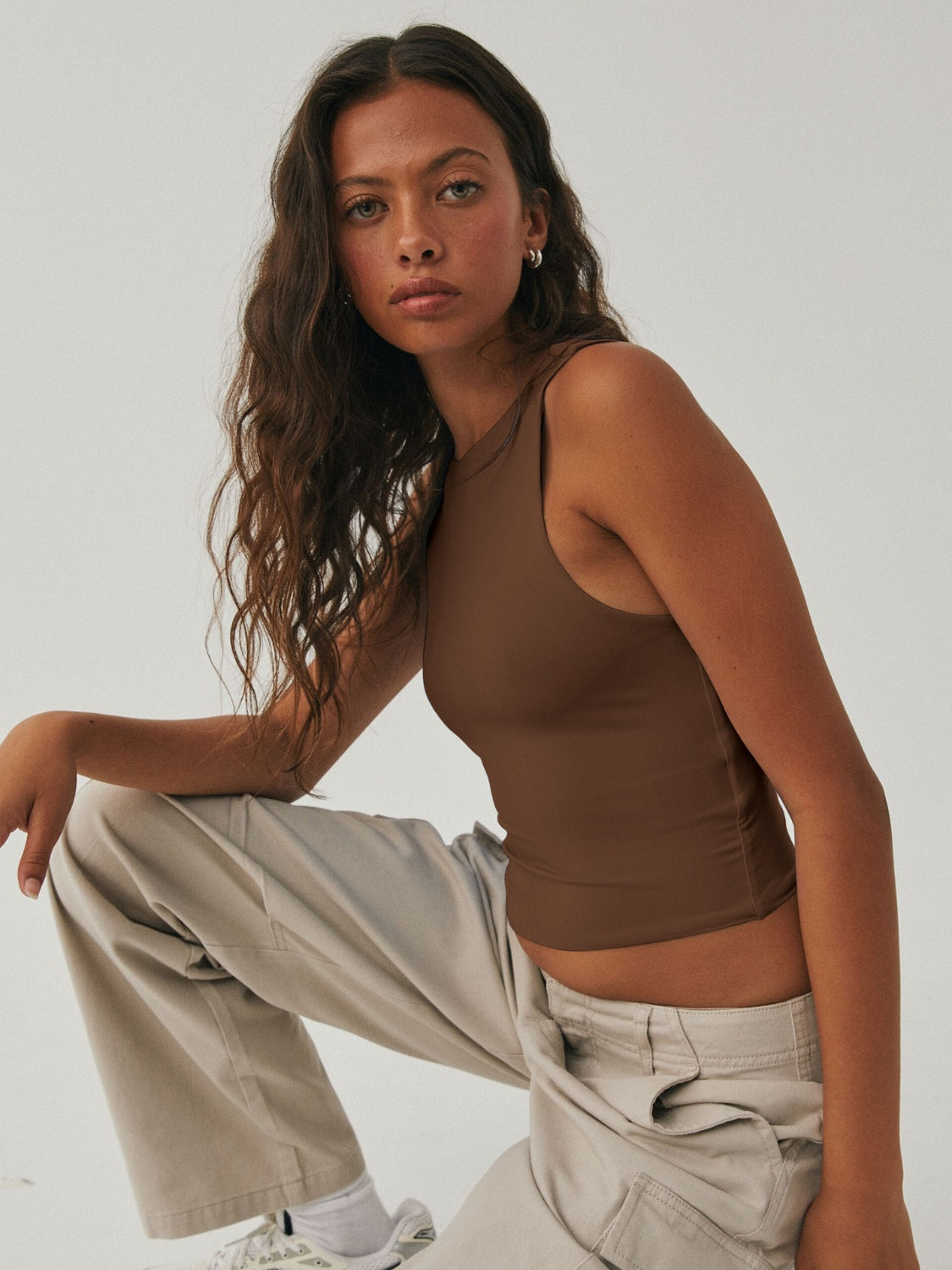 Jamesyn Round Neck Cropped Tank