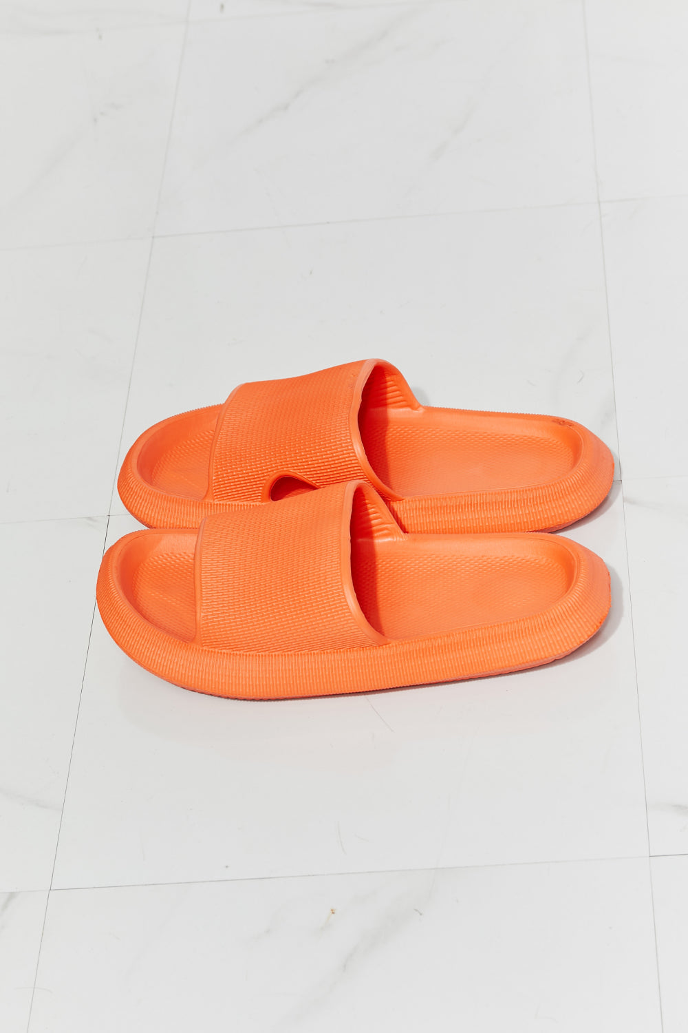 Orange Open Toe Slide