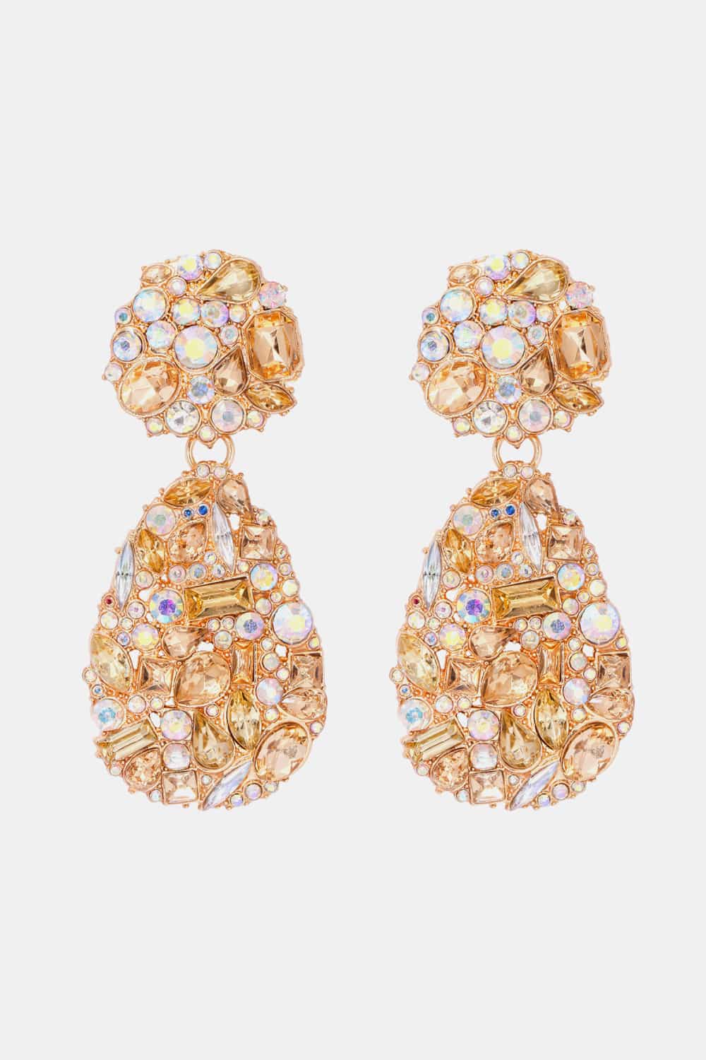 Nala Teardrop Shape Zinc Alloy Dangle Earrings