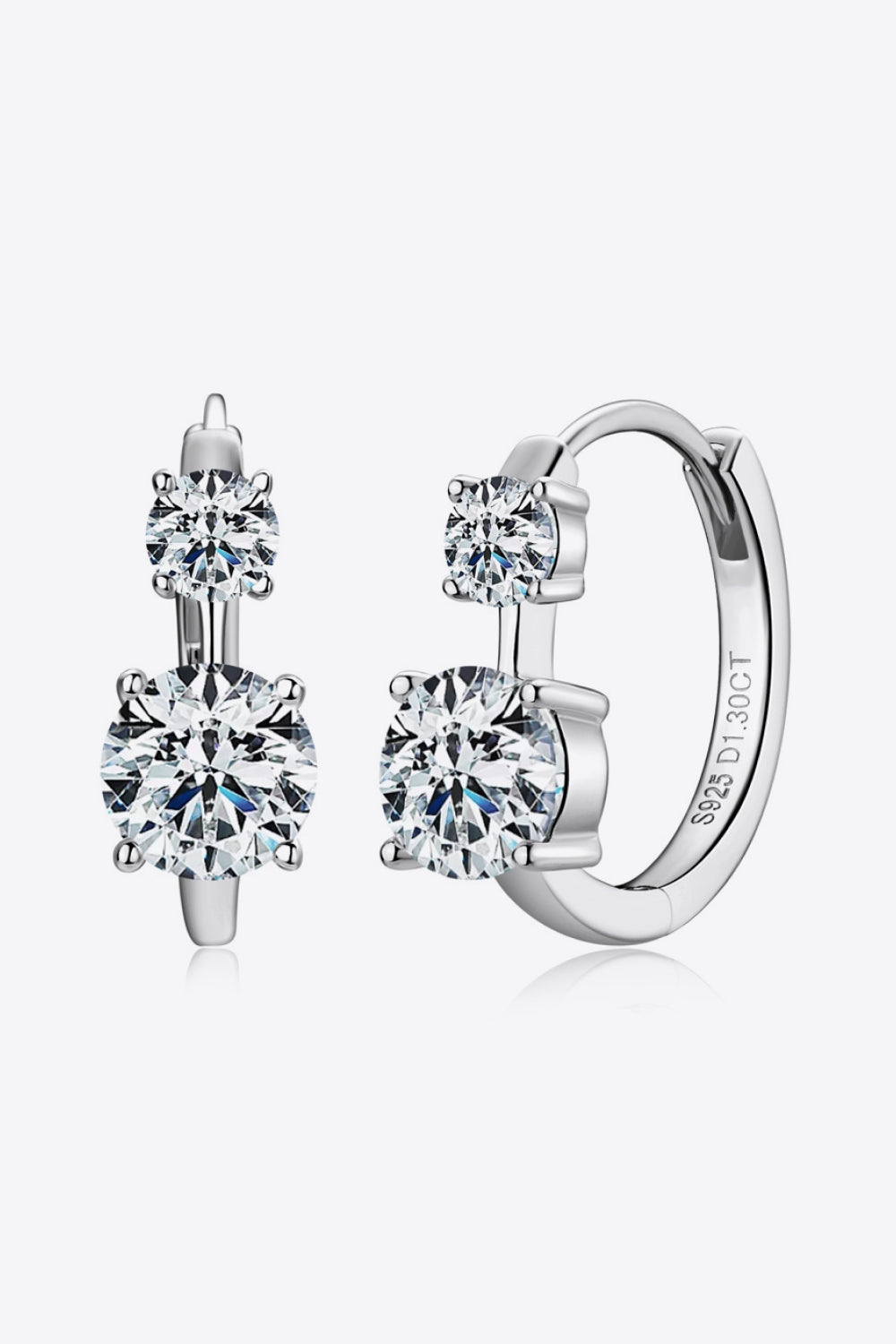 "Mercy" 1.3 Carat Moissanite 925 Sterling Silver Earrings