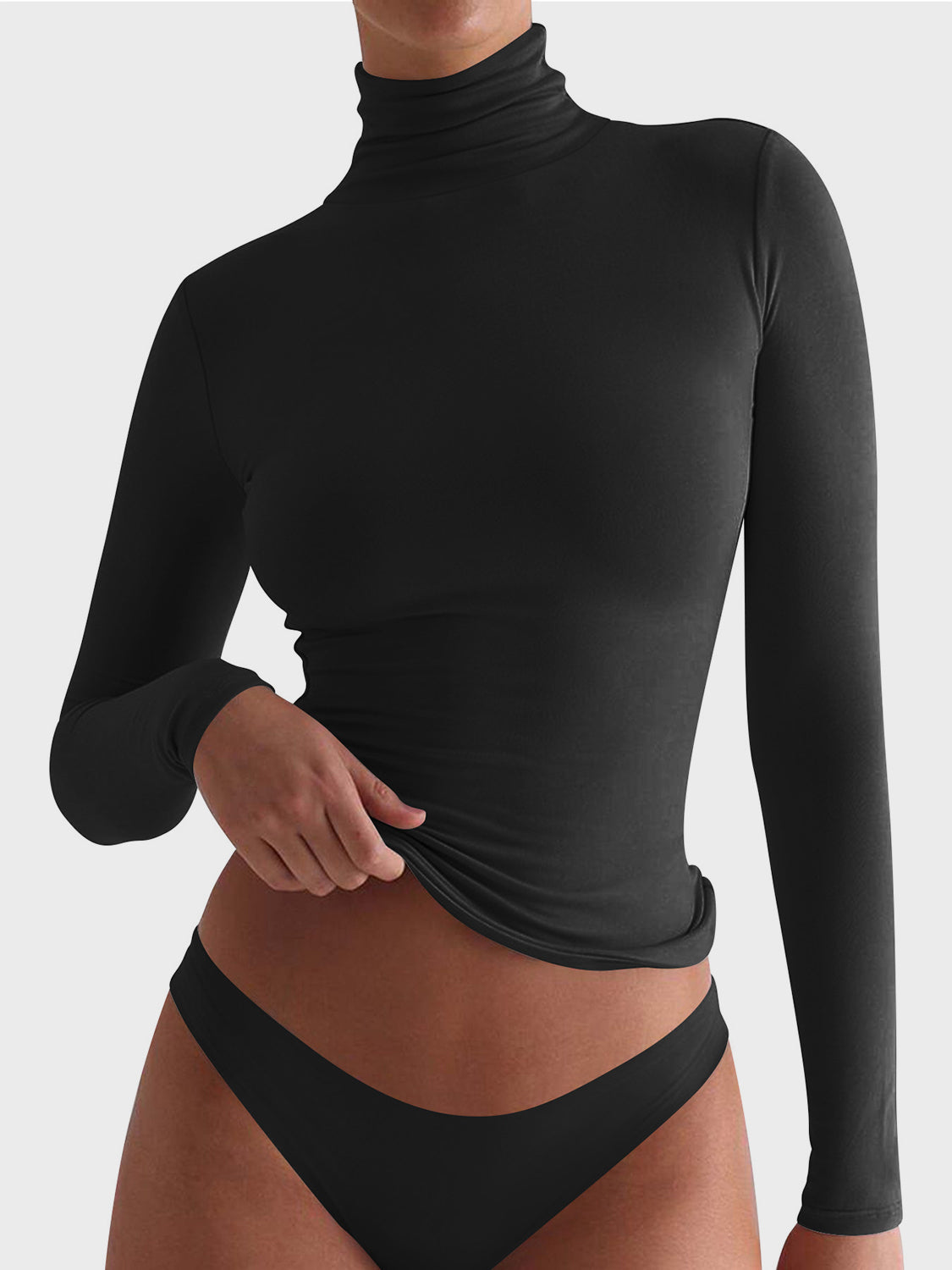 Halsey Lovelet Turtleneck Long Sleeve T-Shirt