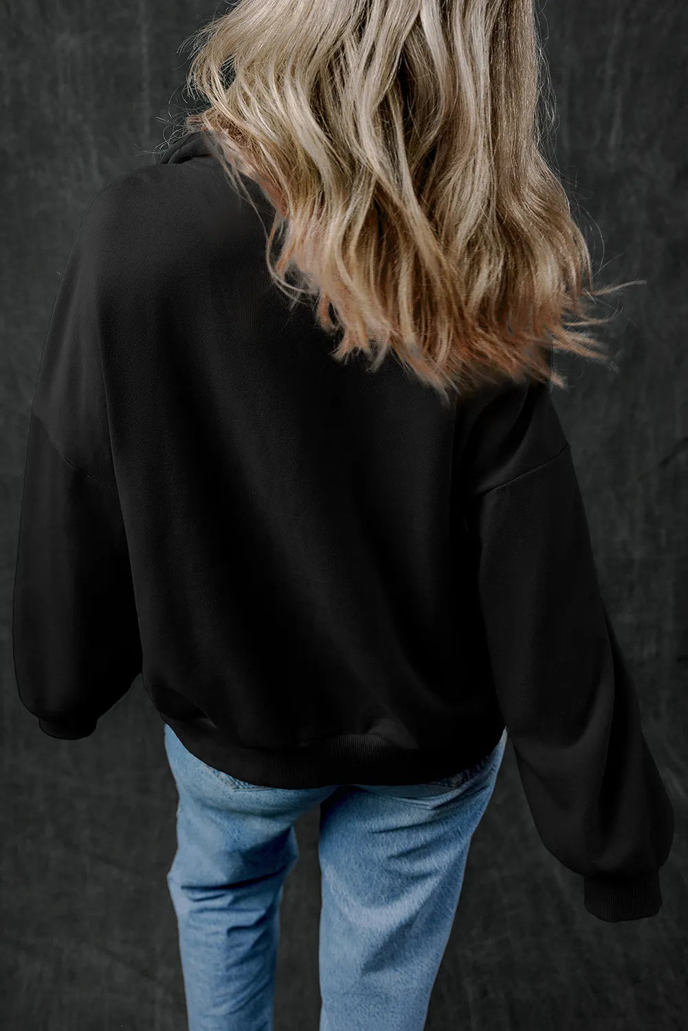 Getting Cozy Half Zip Long Sleeve Sweatshirt