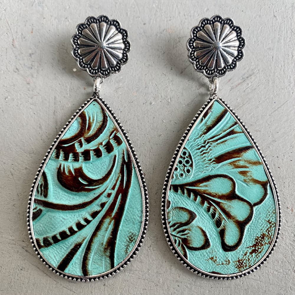 Western Dreams Alloy Teardrop Earrings