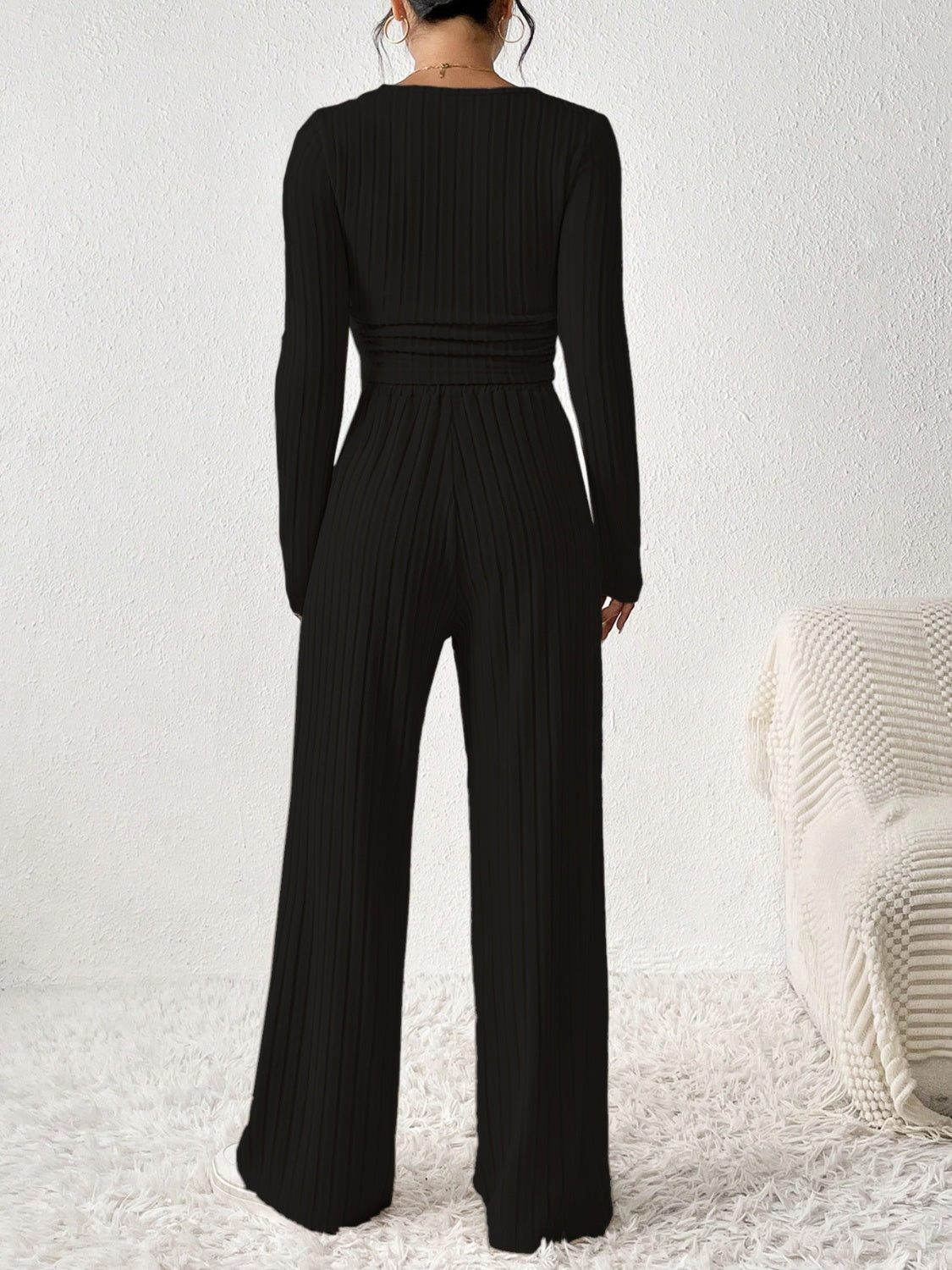 Honey Love Scoop Neck Long Sleeve Top and Pants Set