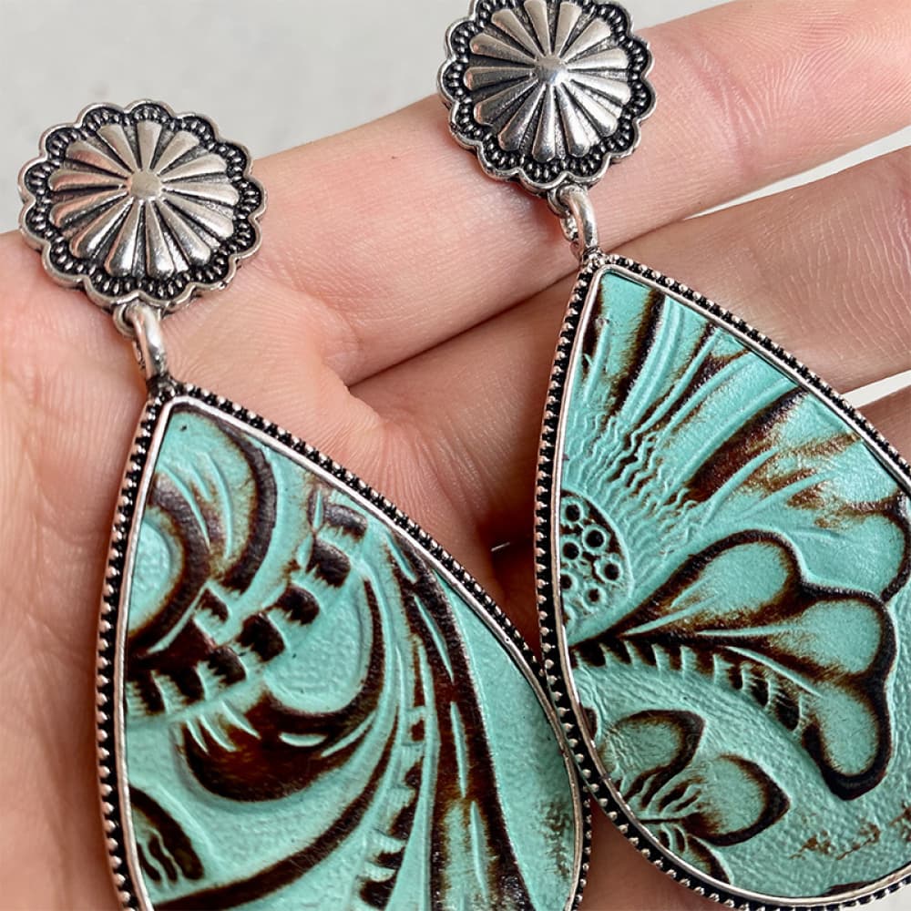 Western Dreams Alloy Teardrop Earrings