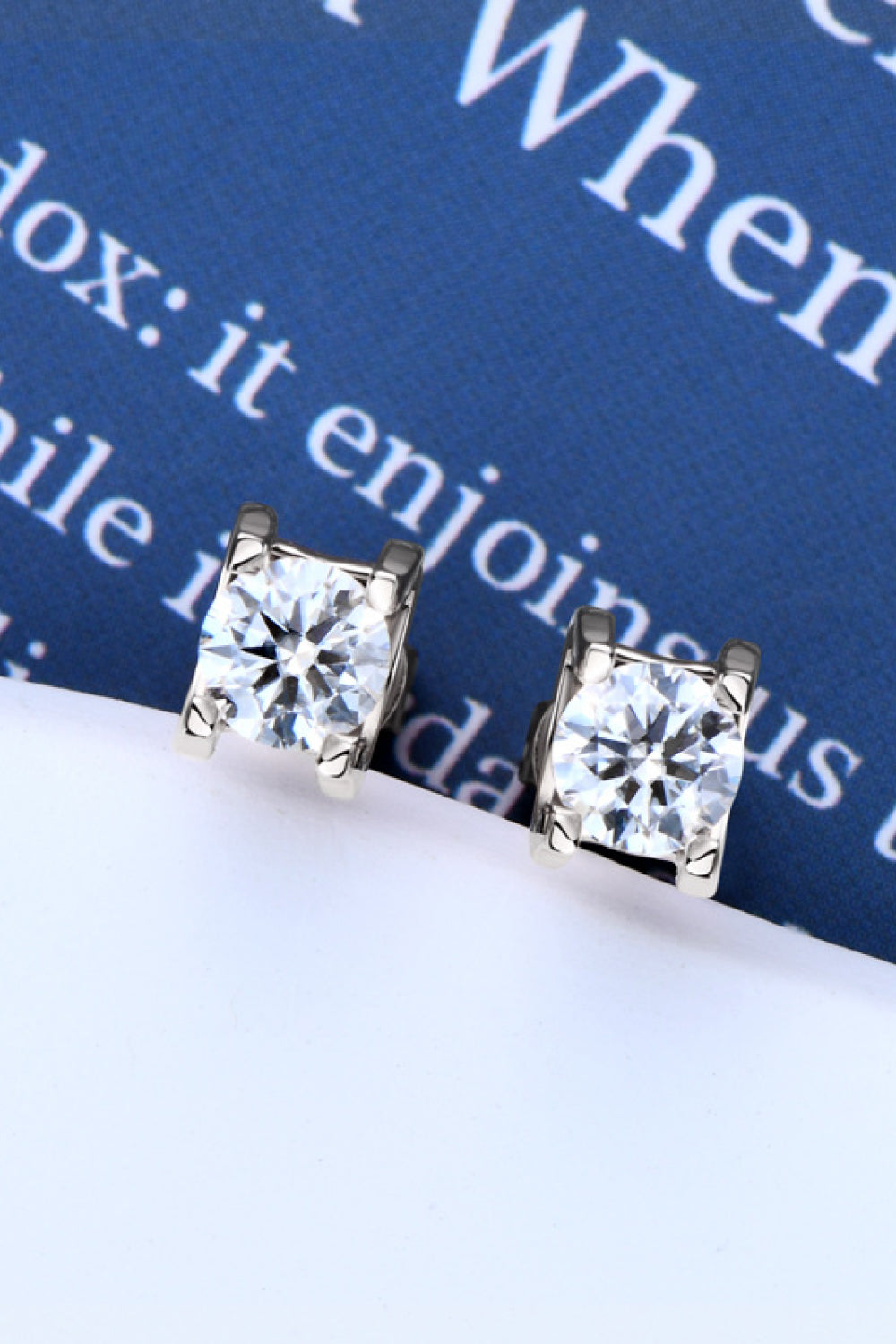 Maya Moissanite 925 Sterling Silver Stud Earrings
