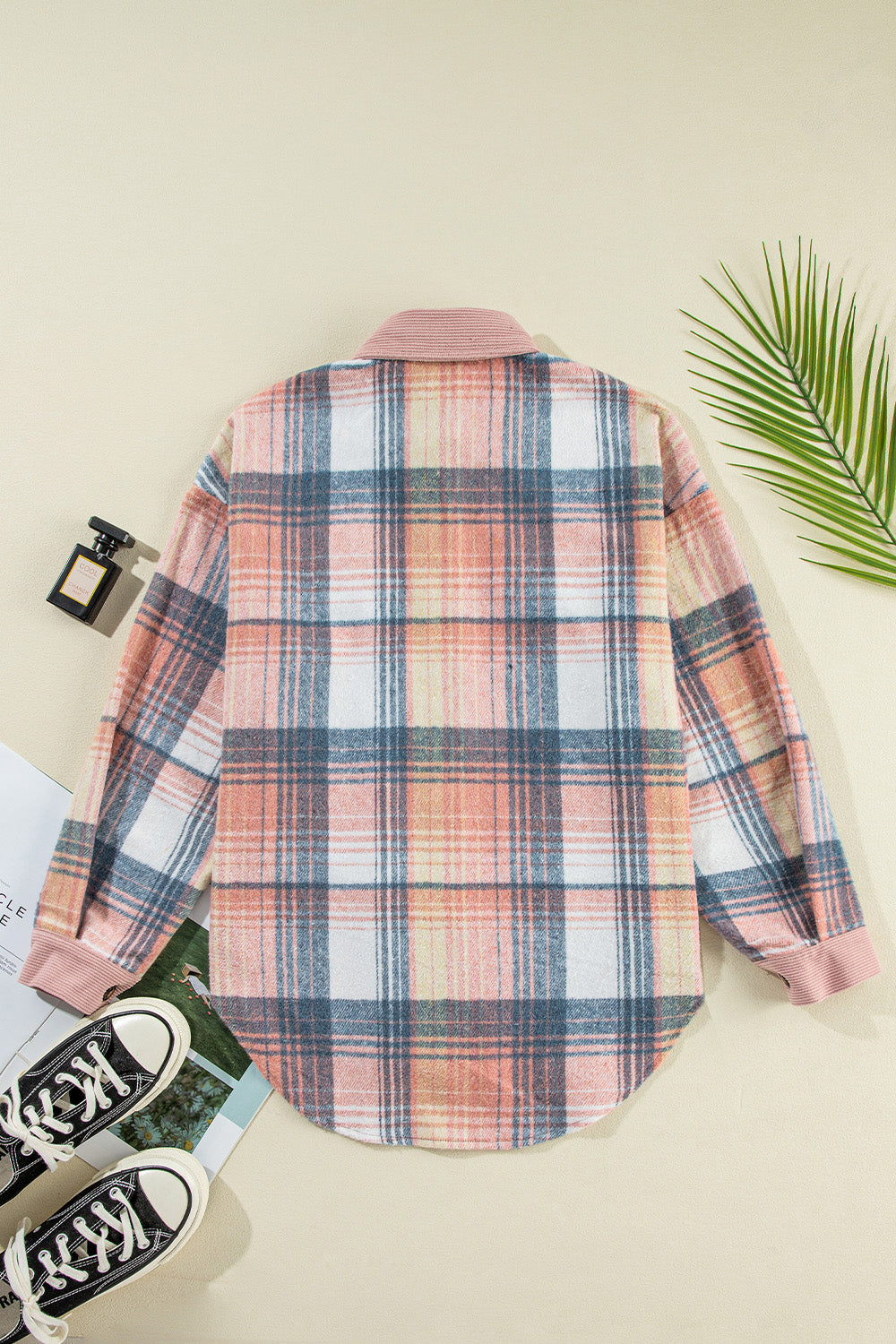 Nellie Plaid Button Up Long Sleeve Shacket