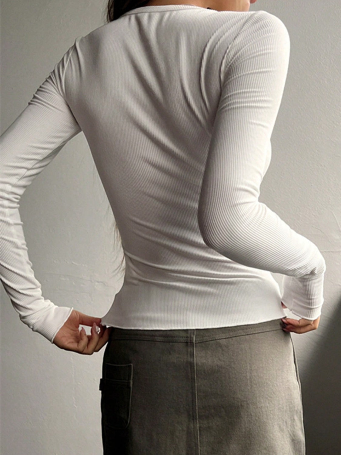 Idris Half Button Long Sleeve T-Shirt