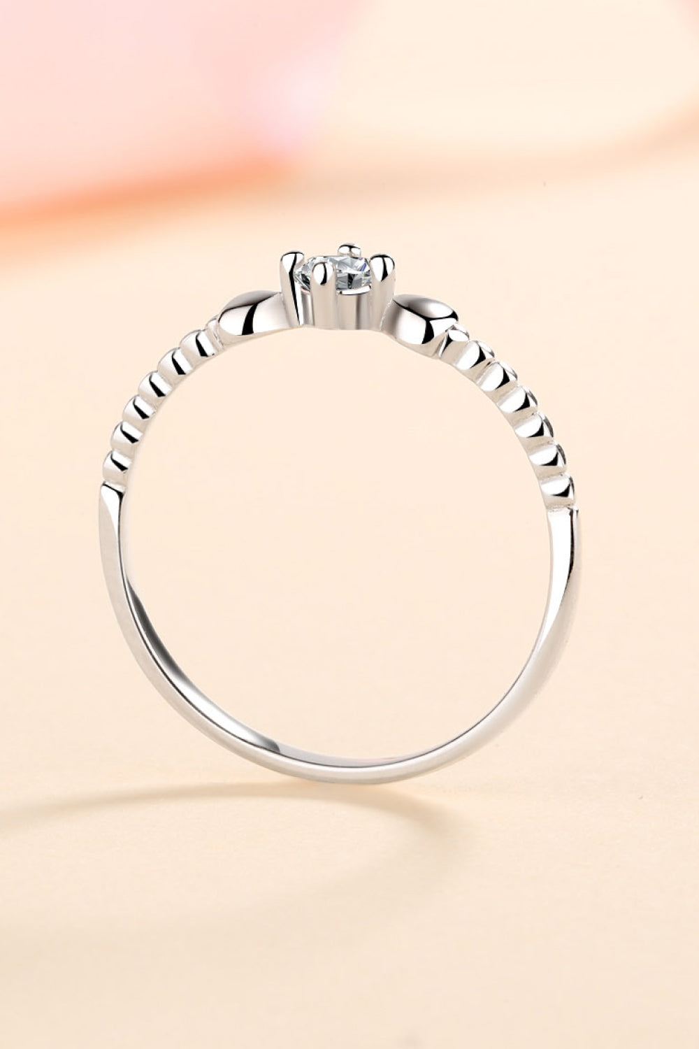 Devyn Adored Moissanite Heart 925 Sterling Silver Ring
