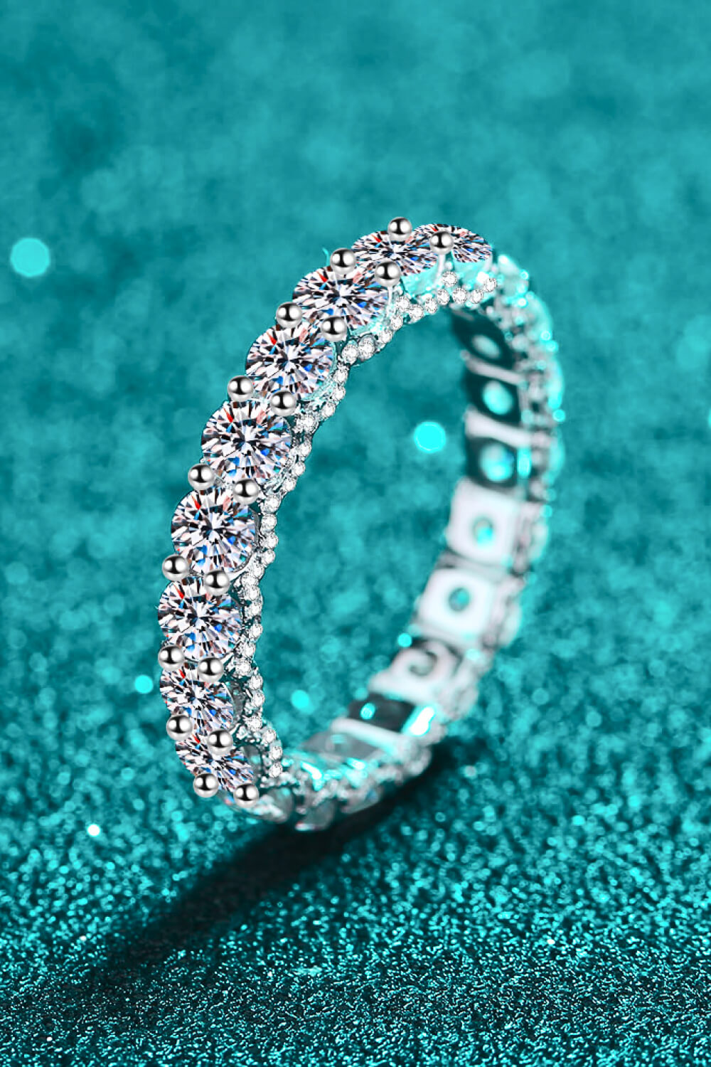"Charmed" Moissanite Ring