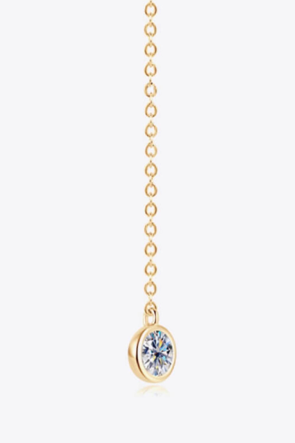 "Let the Beat Drop" Adored Moissanite Chain Earrings