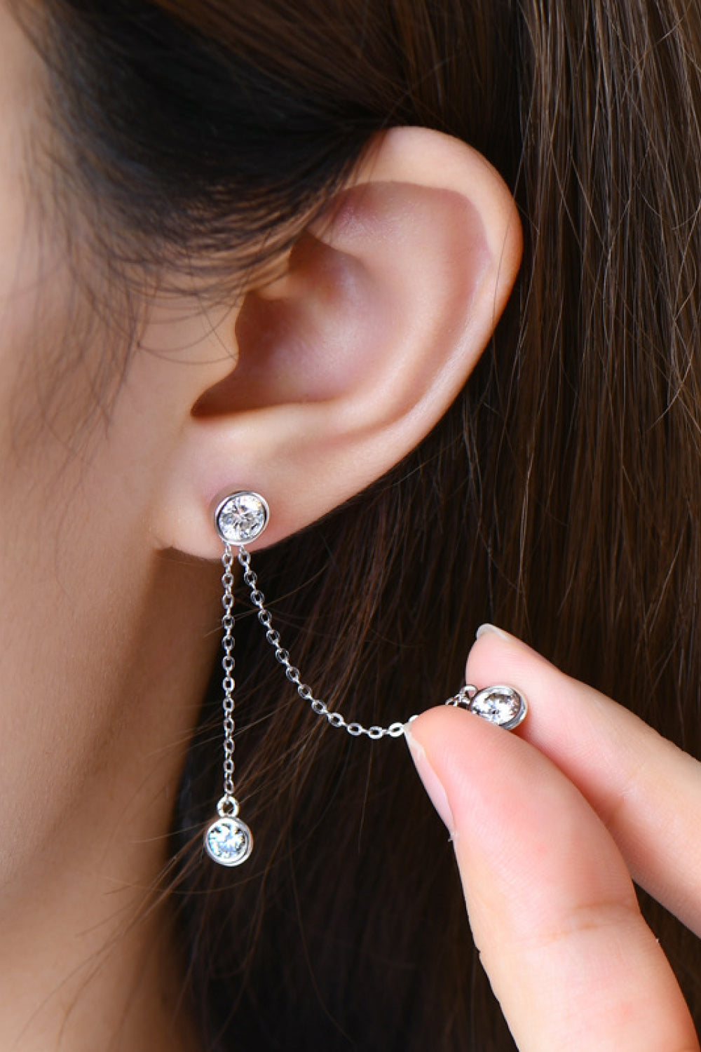 "Girls Night" 2.6 Carat Moissanite 925 Sterling Silver Earrings