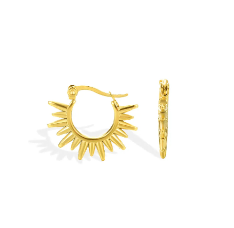 Sun-Kissed Rebel Hoops