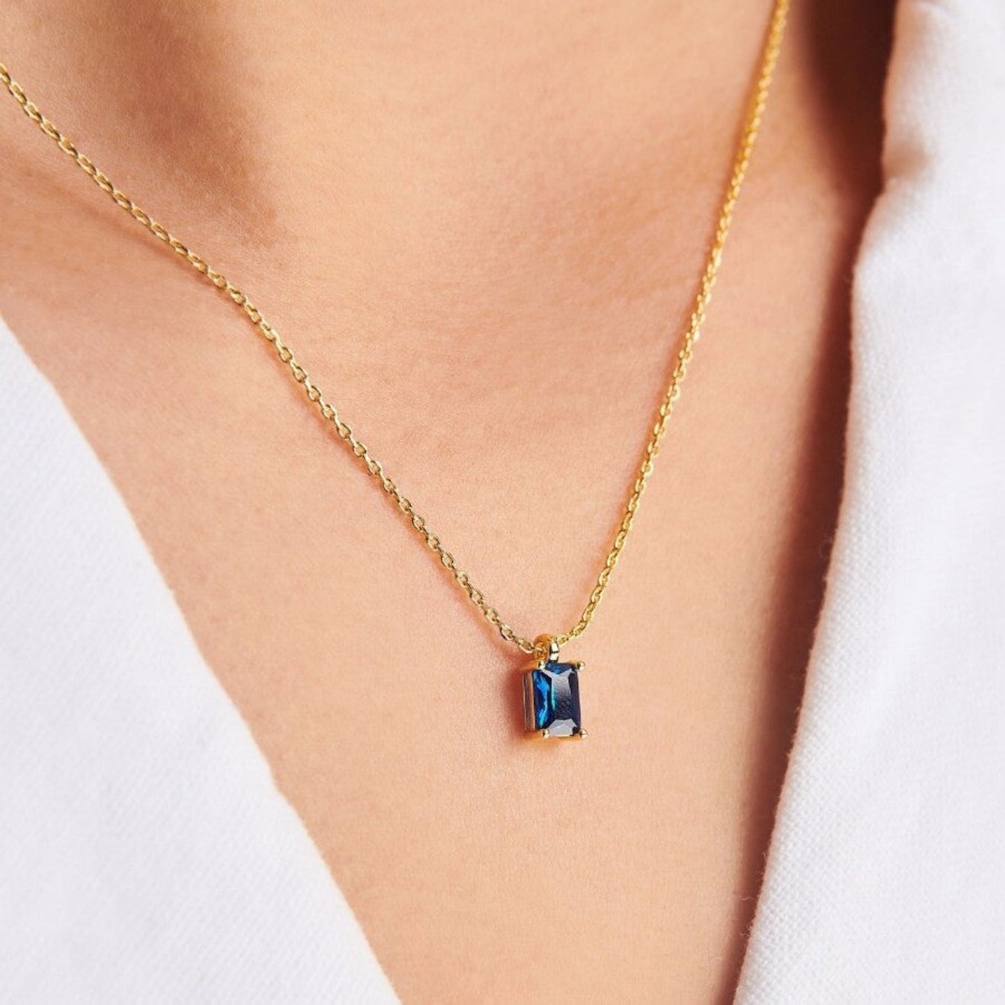 Celestial Spark Titanium Steel Inlaid Zircon Pendant Necklace