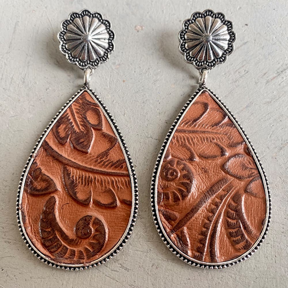 Western Dreams Alloy Teardrop Earrings