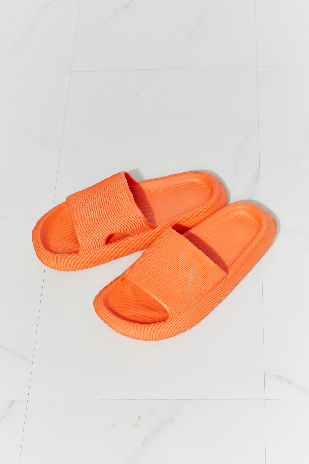 Orange Open Toe Slide