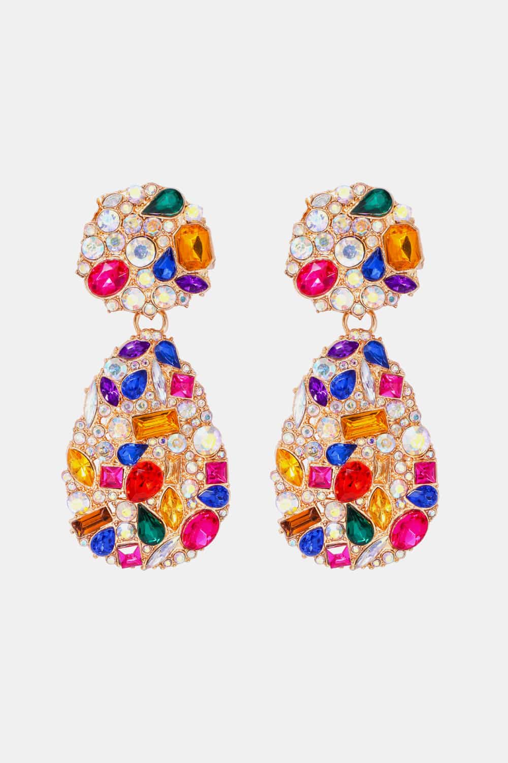 Nala Teardrop Shape Zinc Alloy Dangle Earrings