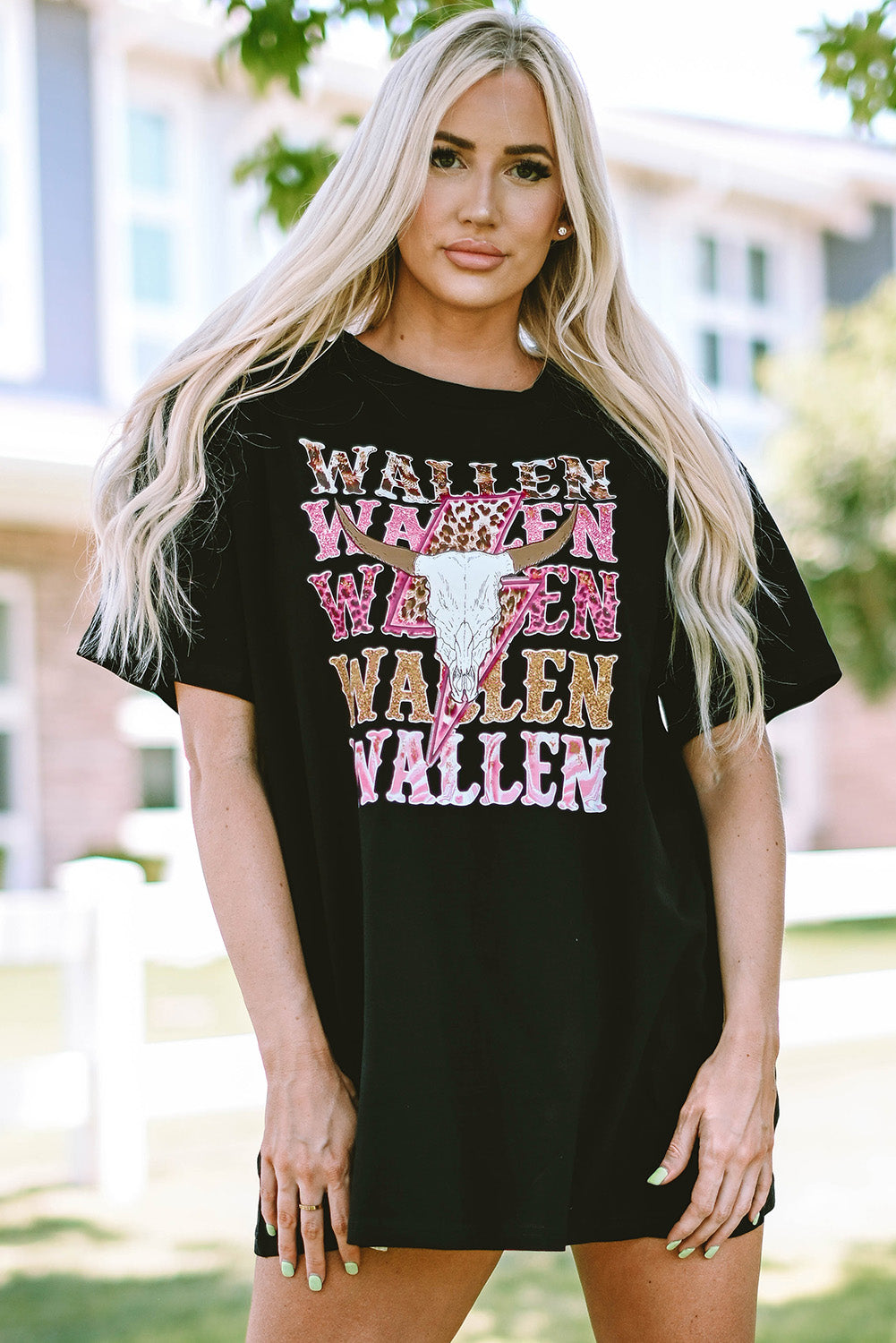 "WALLEN" Round Neck Short Sleeve T-Shirt