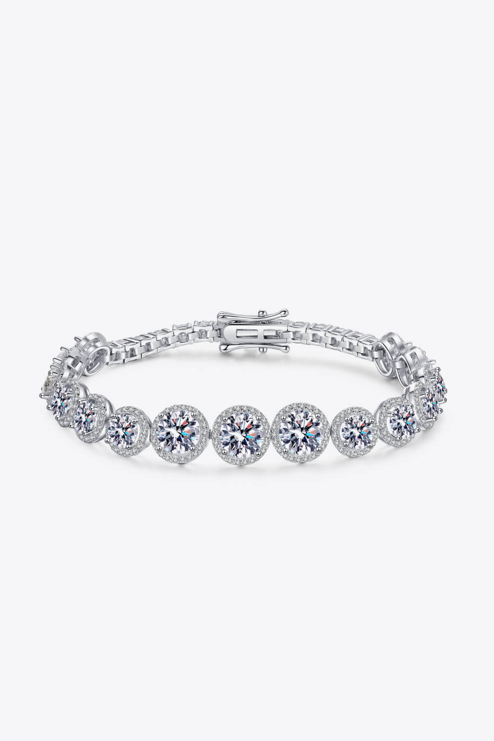 "She's a 10" 925 Sterling Silver 10.4 Carat Moissanite Bracelet