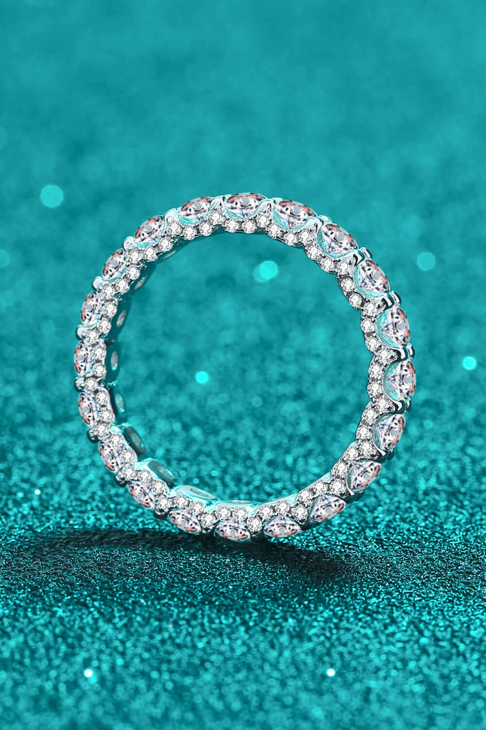 "Charmed" Moissanite Ring