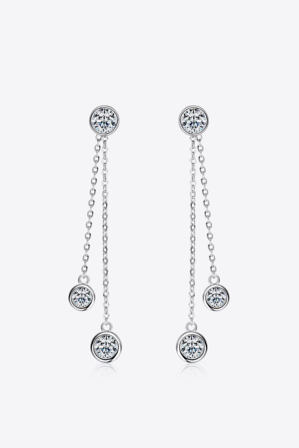 "Girls Night" 2.6 Carat Moissanite 925 Sterling Silver Earrings
