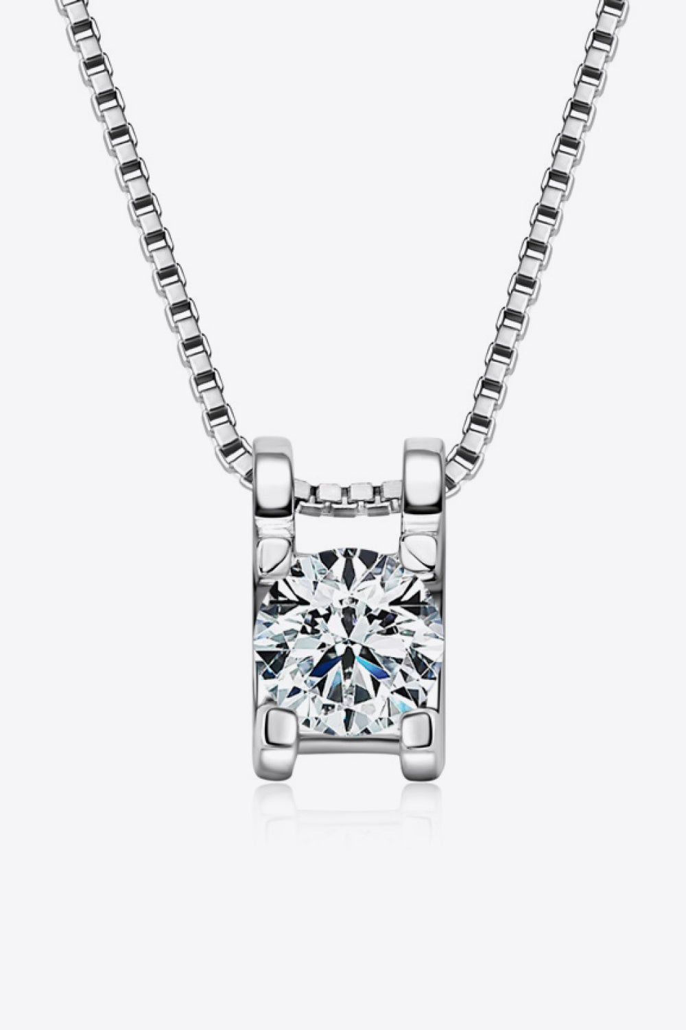 "The Stunner" Moissanite 925 Sterling Silver Necklace