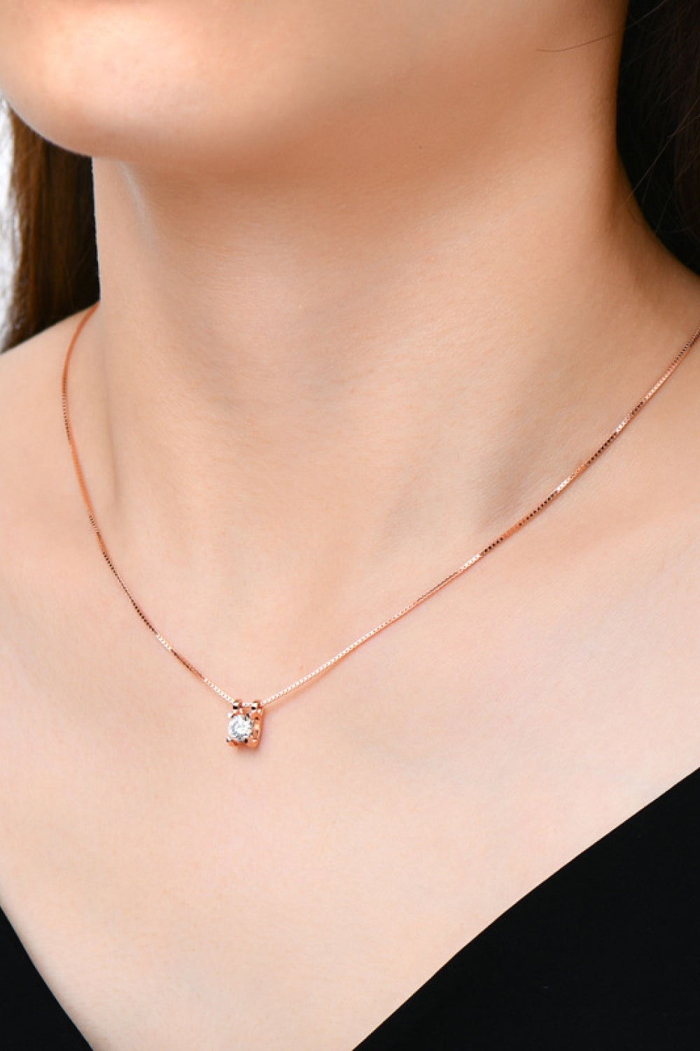 "The Stunner" Moissanite 925 Sterling Silver Necklace