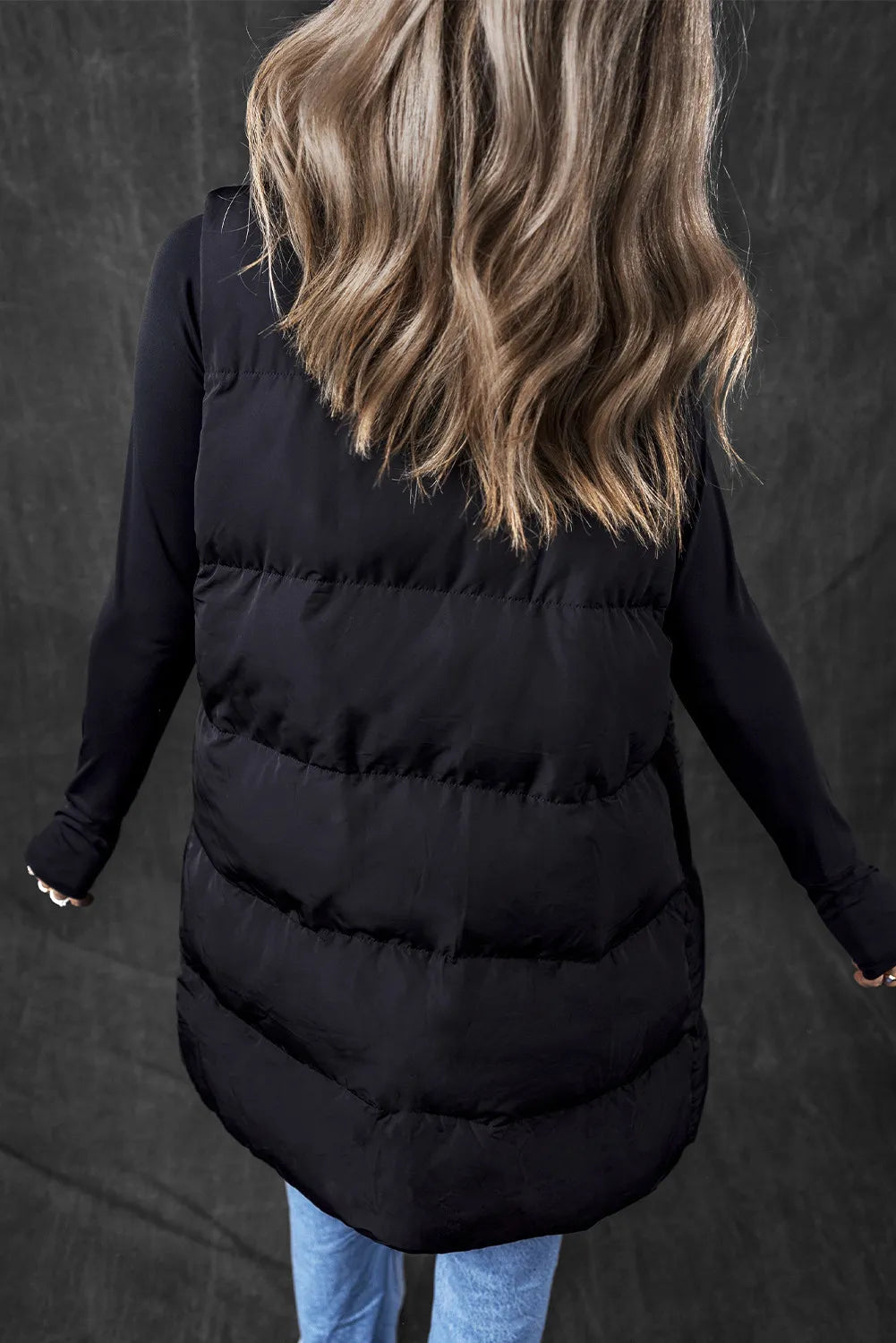 Arctic Edge Pocketed Zip Up Vest Coat
