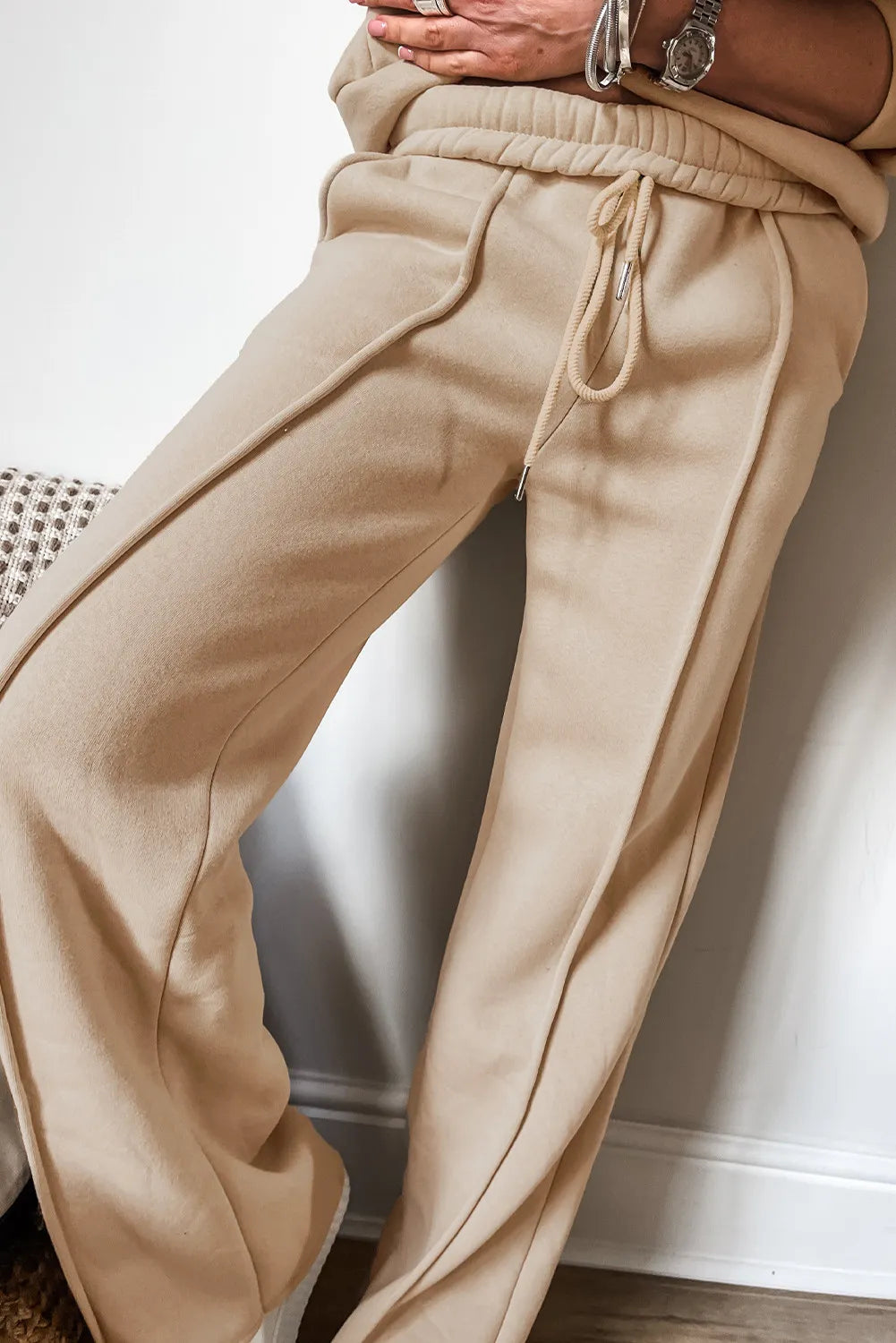 Luxe-Layer Zip Up Long Sleeve Top and Pants Set