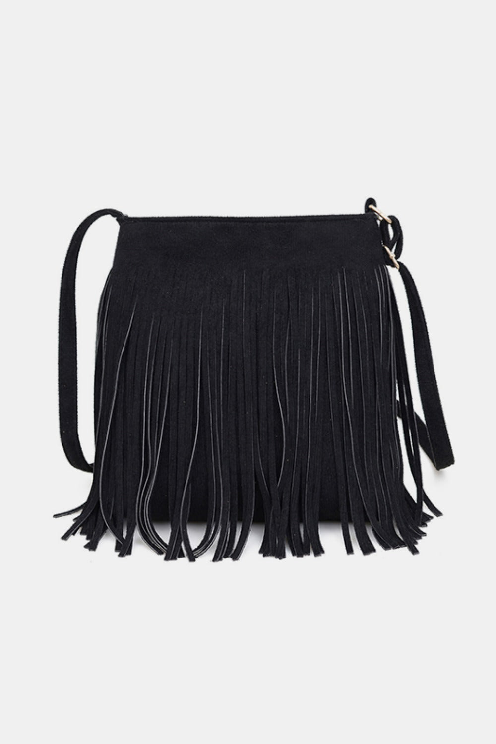 Lorraine Suede Fringe Shoulder Bag