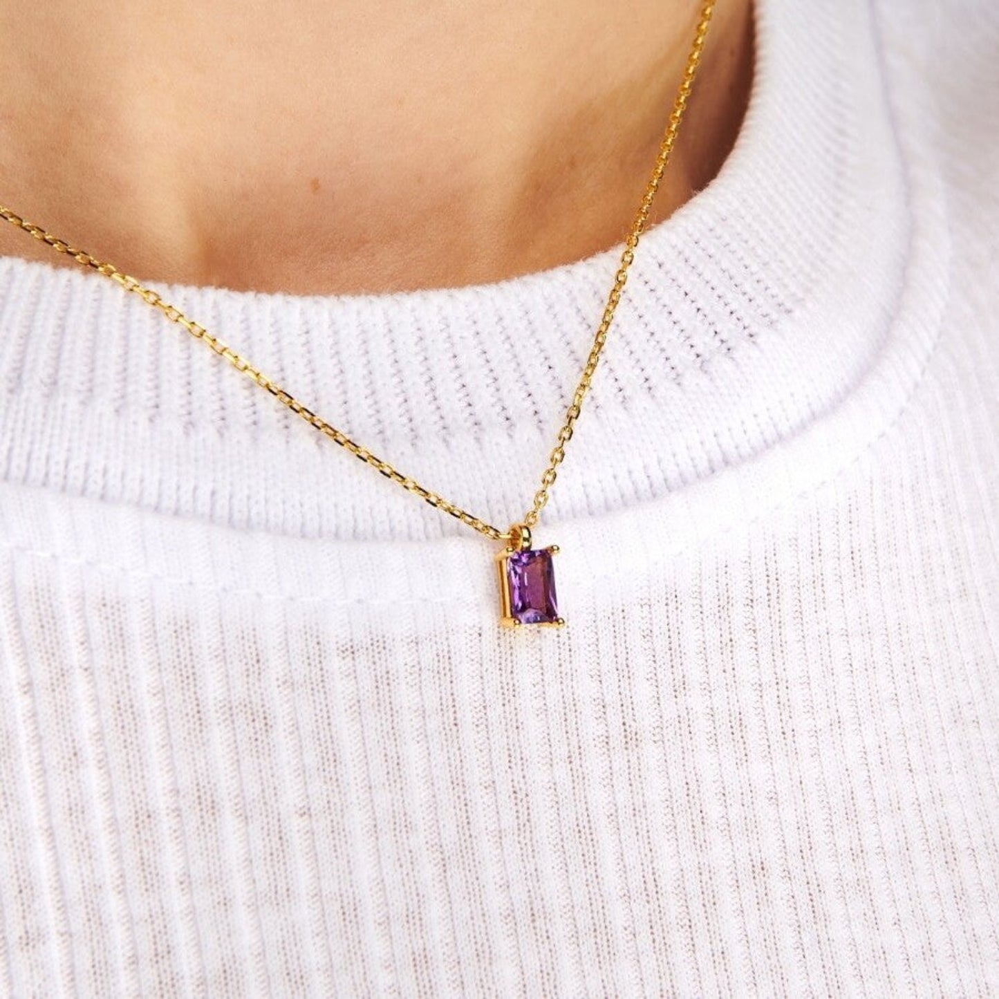 Celestial Spark Titanium Steel Inlaid Zircon Pendant Necklace