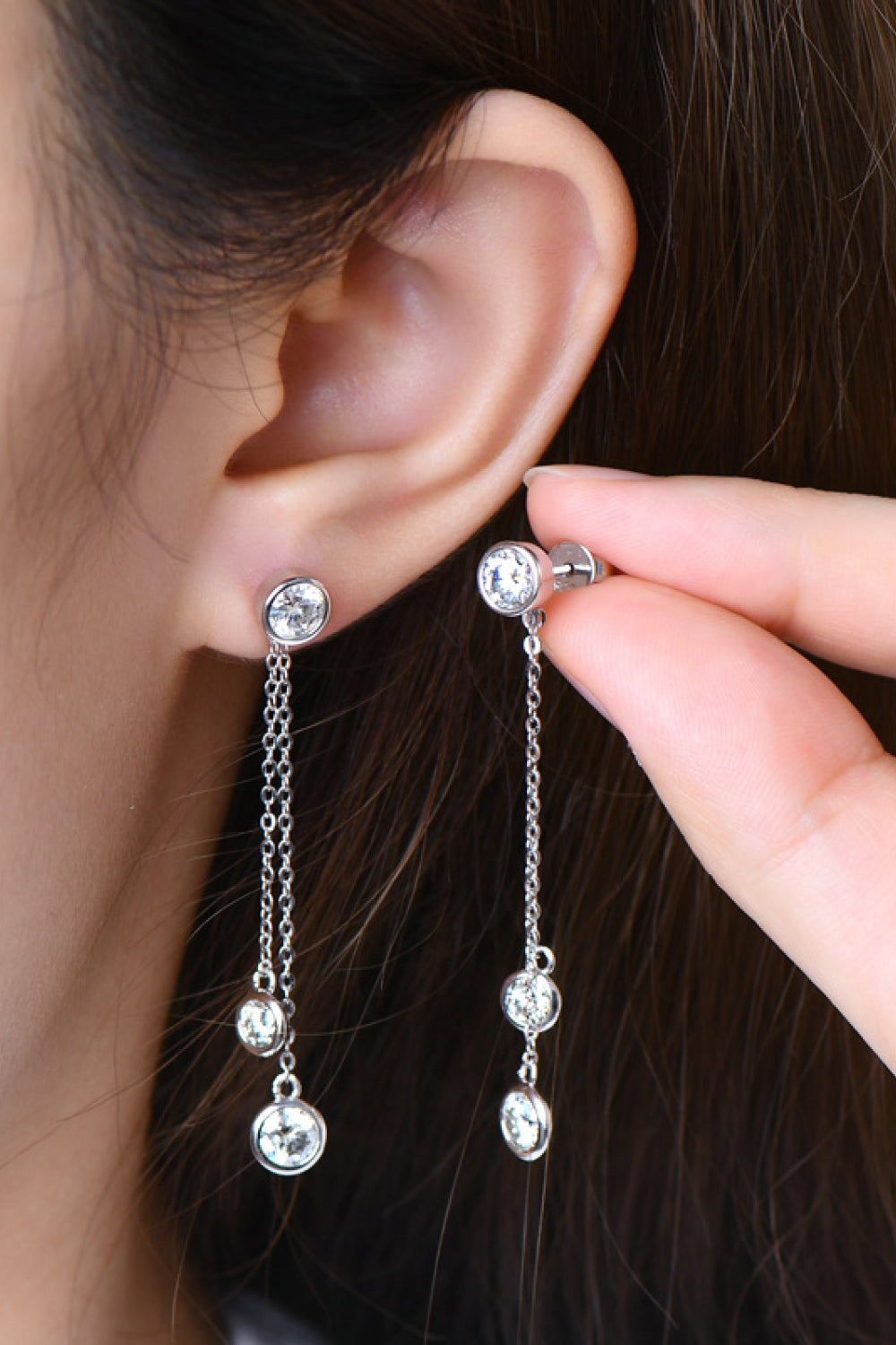 "Girls Night" 2.6 Carat Moissanite 925 Sterling Silver Earrings