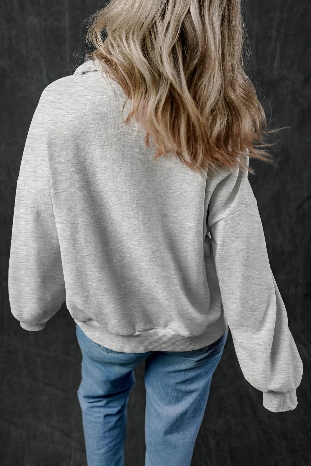 Getting Cozy Half Zip Long Sleeve Sweatshirt