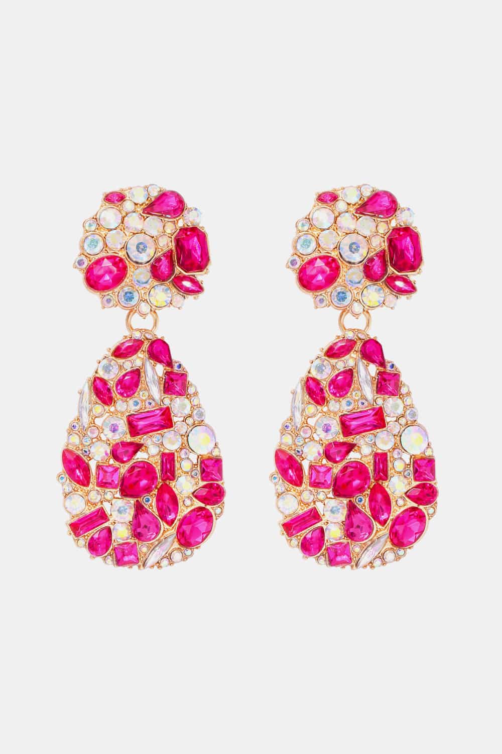 Nala Teardrop Shape Zinc Alloy Dangle Earrings