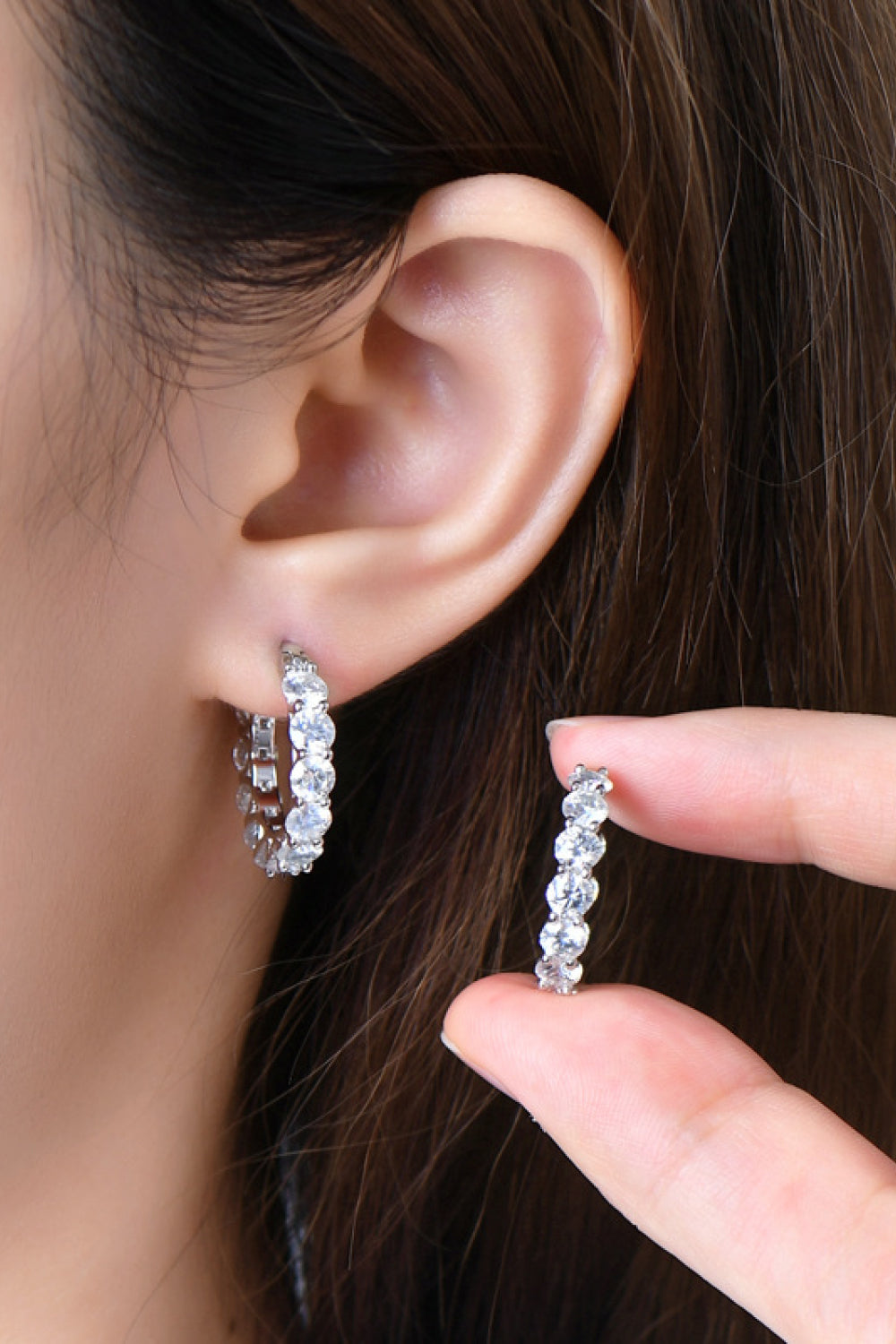 Kellie 7.2 Carat Moissanite 925 Sterling Silver Earrings