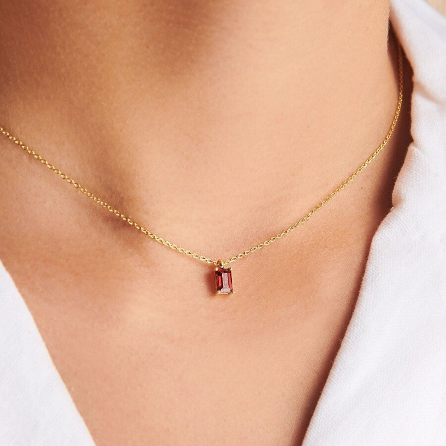 Celestial Spark Titanium Steel Inlaid Zircon Pendant Necklace