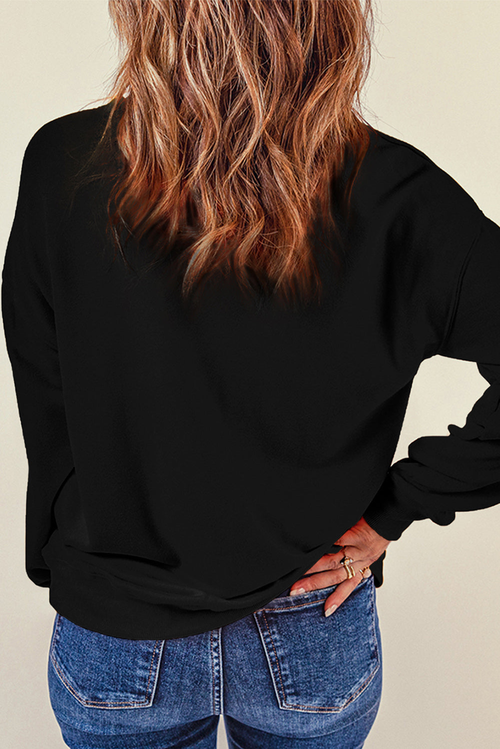 Take me to the Ball Game! Letter Graphic Round Neck Long Sleeve Sweatshirt