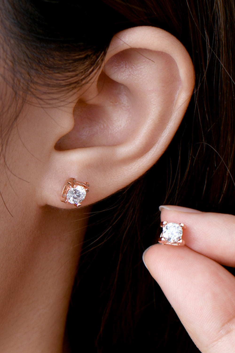 Maya Moissanite 925 Sterling Silver Stud Earrings