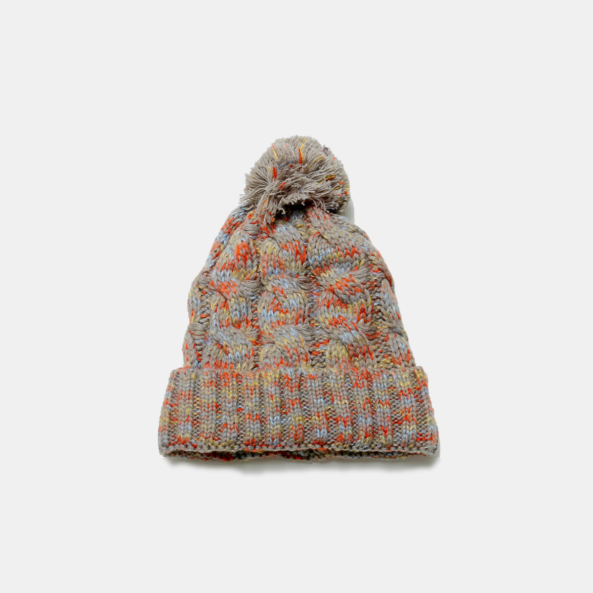 Beat the Cold Cable-Knit Hat with Pompom
