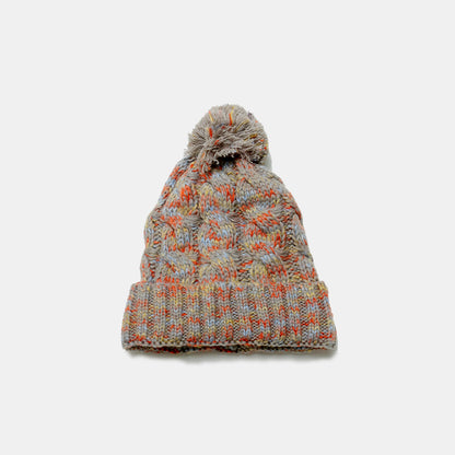 Beat the Cold Cable-Knit Hat with Pompom