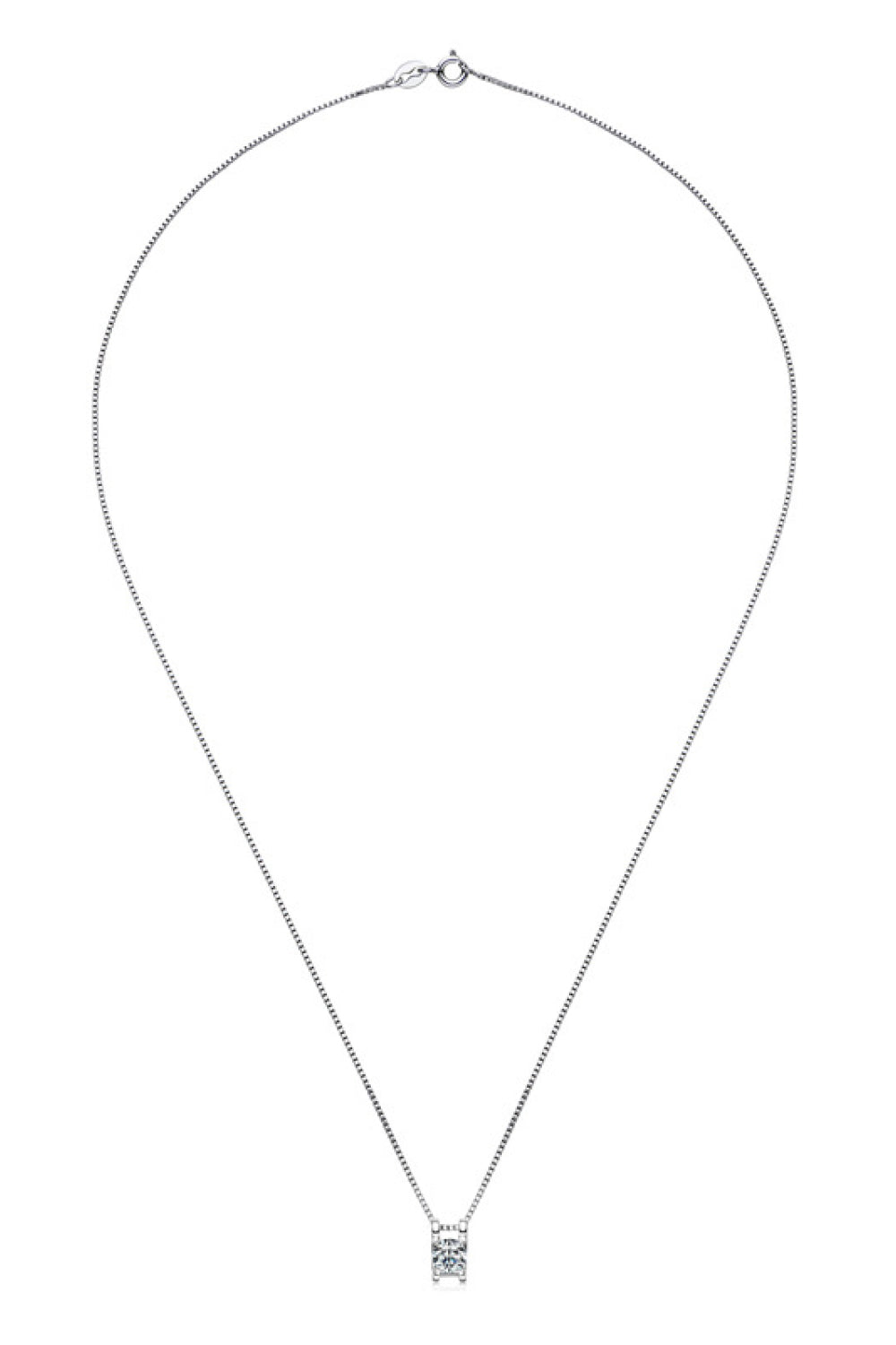 "The Stunner" Moissanite 925 Sterling Silver Necklace
