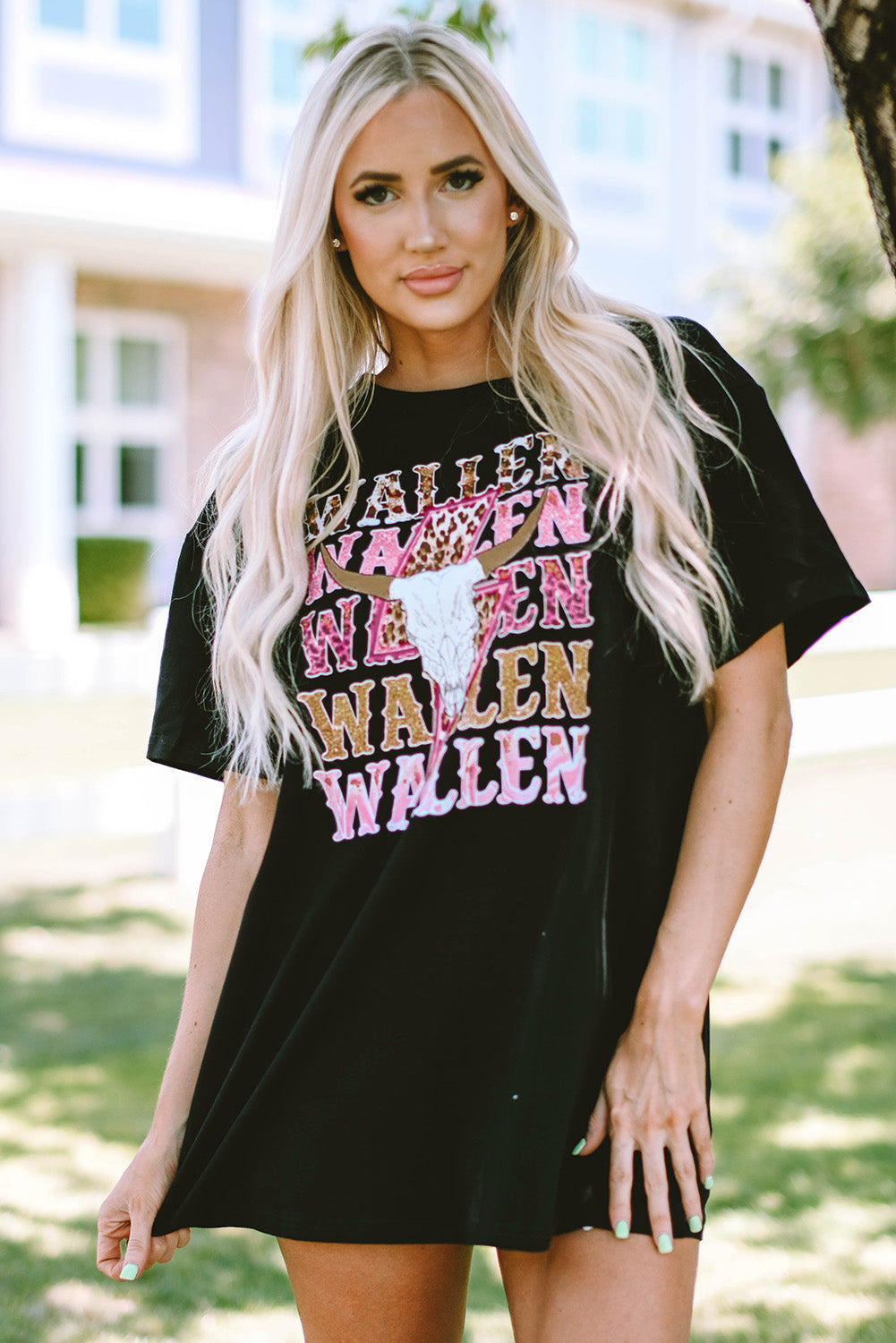 "WALLEN" Round Neck Short Sleeve T-Shirt
