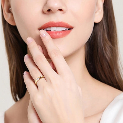 Calista 925 Sterling Silver Inlaid Moissanite Ring