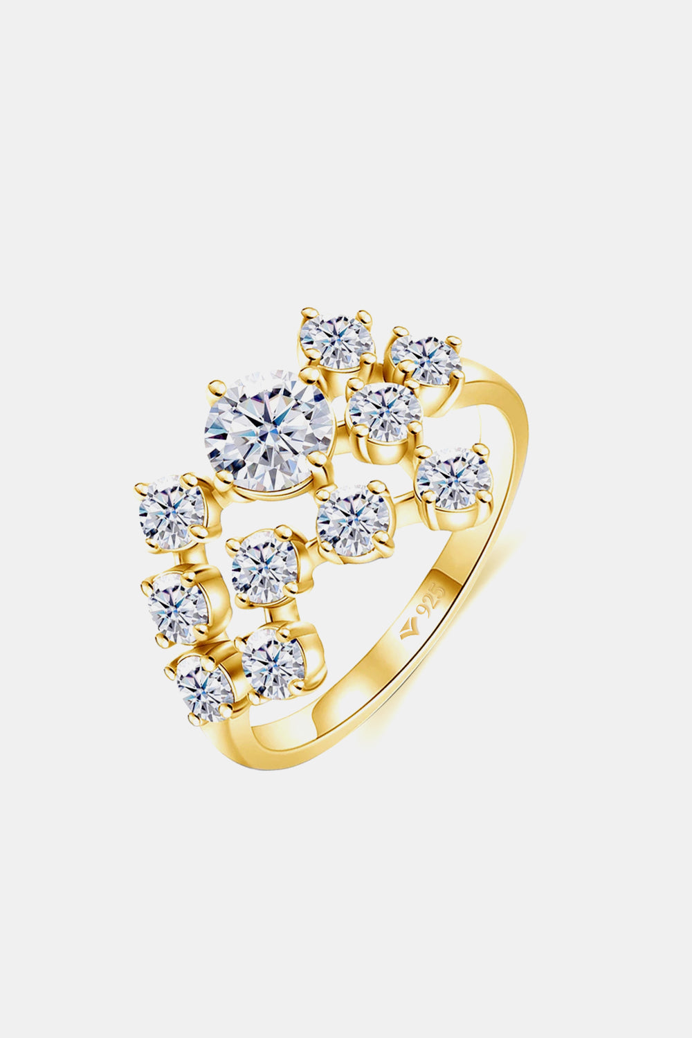 "Stardust" 1.2 Carat Moissanite 925 Sterling Silver Ring
