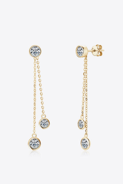 "Girls Night" 2.6 Carat Moissanite 925 Sterling Silver Earrings