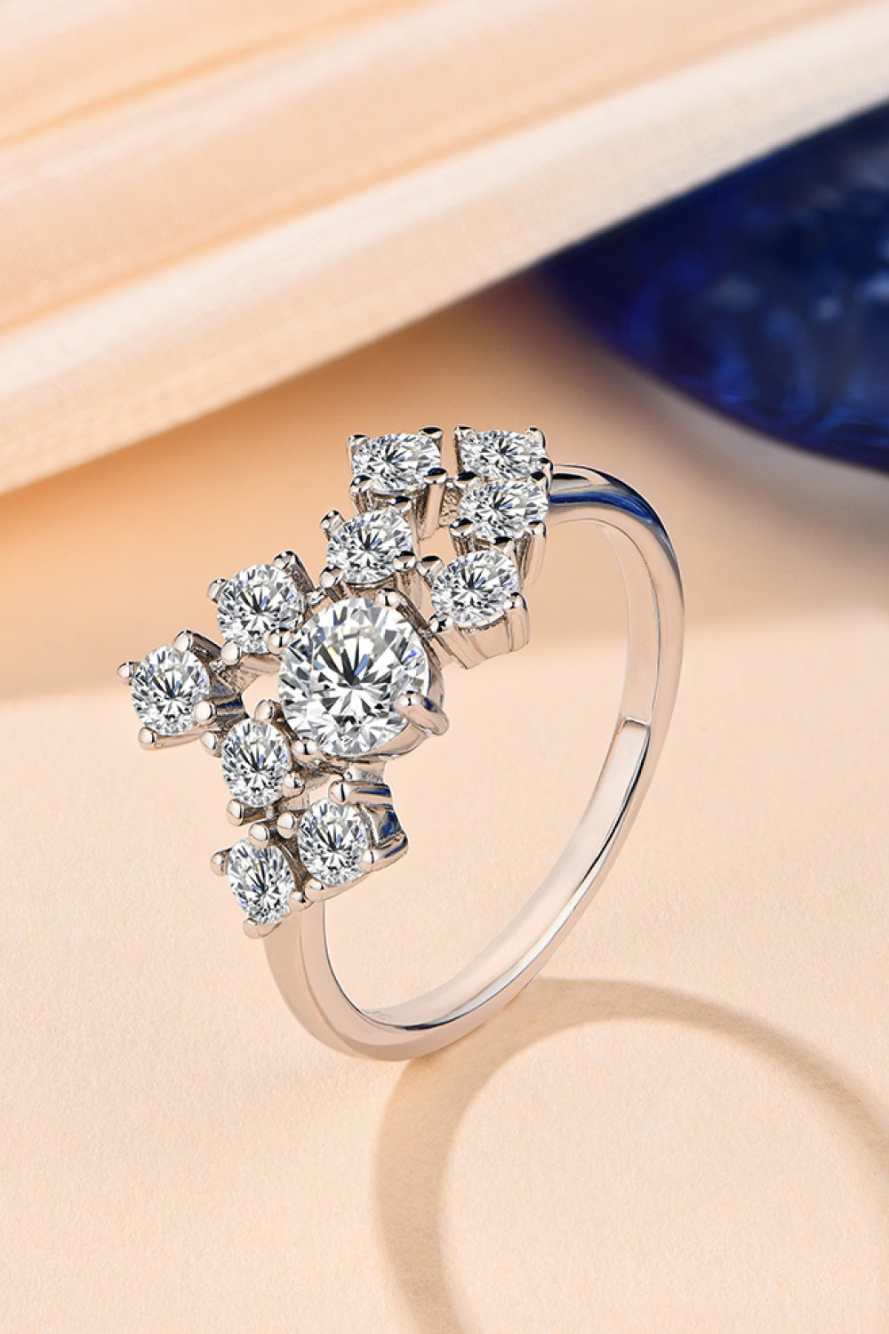 "Stardust" 1.2 Carat Moissanite 925 Sterling Silver Ring